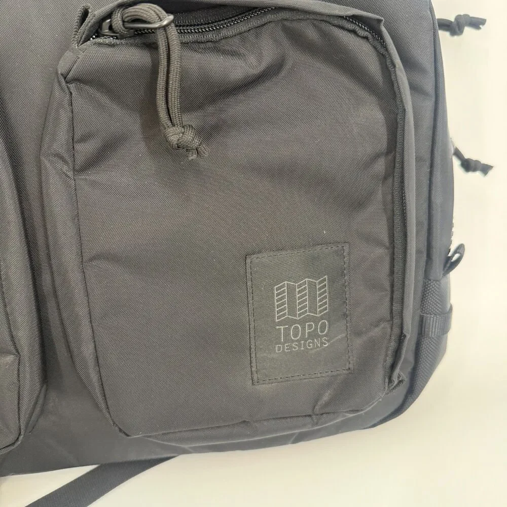 Topo Designs Global Briefcase Backpack Bag Black Commuter Pockets Office Laptop